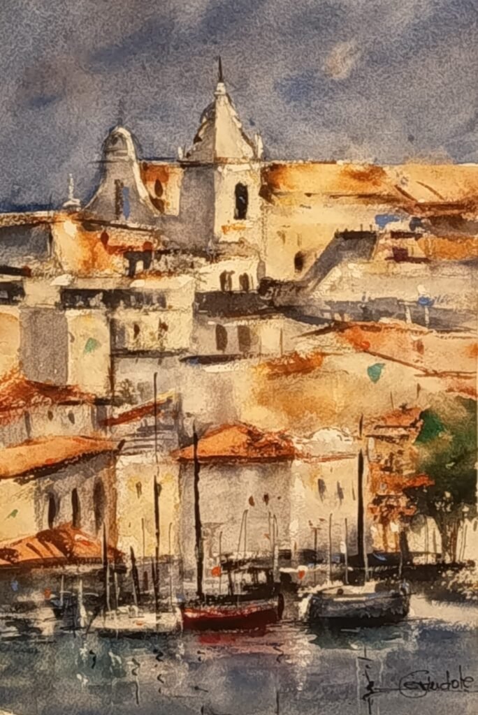 paisaje costero ciudad