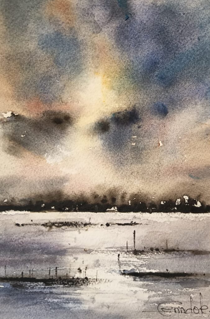 paisaje costero horizonte